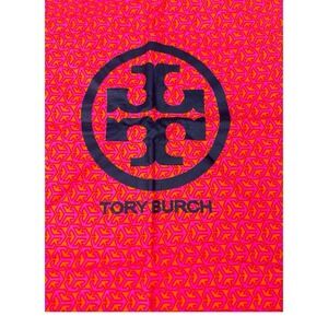 Tory Burch purse dust bag vibrant Pink and‎ Orange Patterned